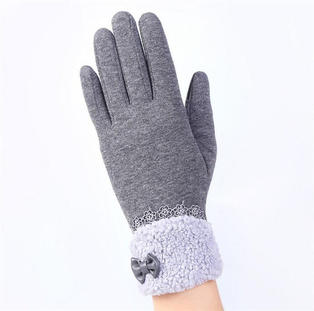 Outdoor Cashmere Gloves Warm Inverted Mitten