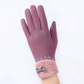 Outdoor Cashmere Gloves Warm Inverted Mitten