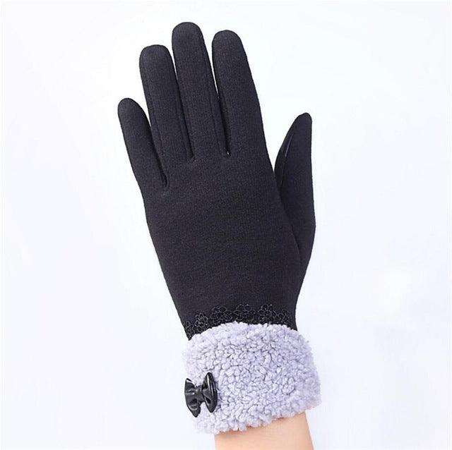 Outdoor Cashmere Gloves Warm Inverted Mitten