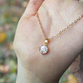 Gold Sliver Color Rhinestone Necklace Jewelry