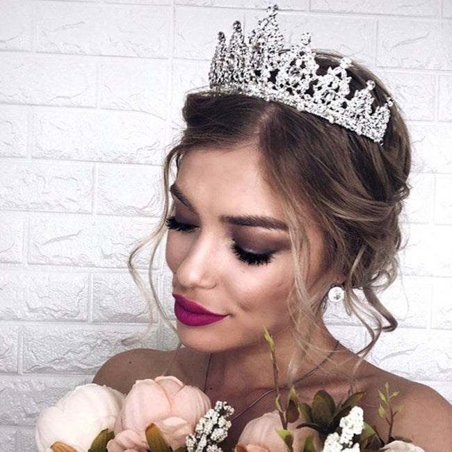 Crystal Bride Tiara For Rhinestone Crown Bridal