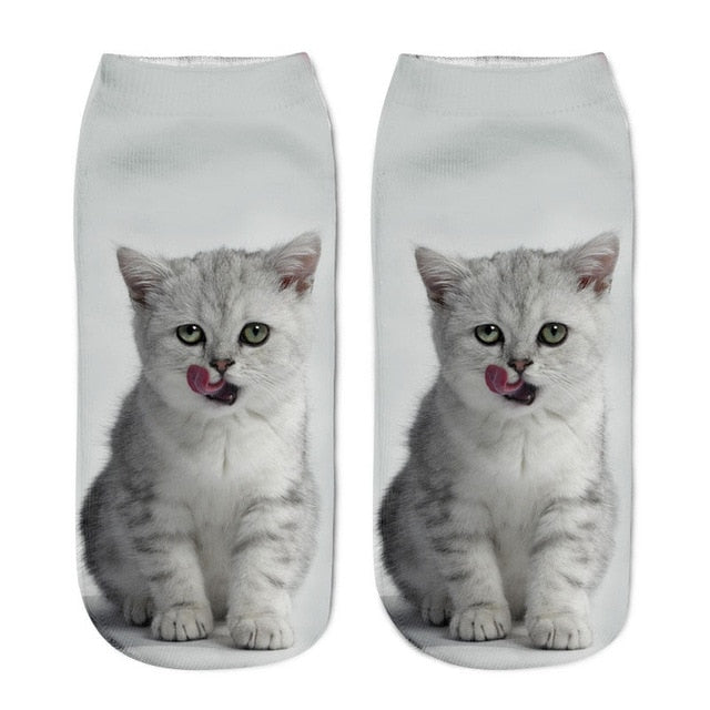 Cat Design Fashion Unisex Christmas Gift Socks