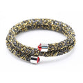 Single Circle Crystal  Rhinestones Cuff Multi-layer