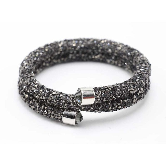 Single Circle Crystal  Rhinestones Cuff Multi-layer