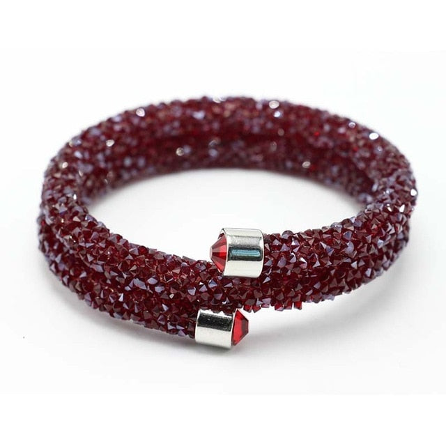 Single Circle Crystal  Rhinestones Cuff Multi-layer