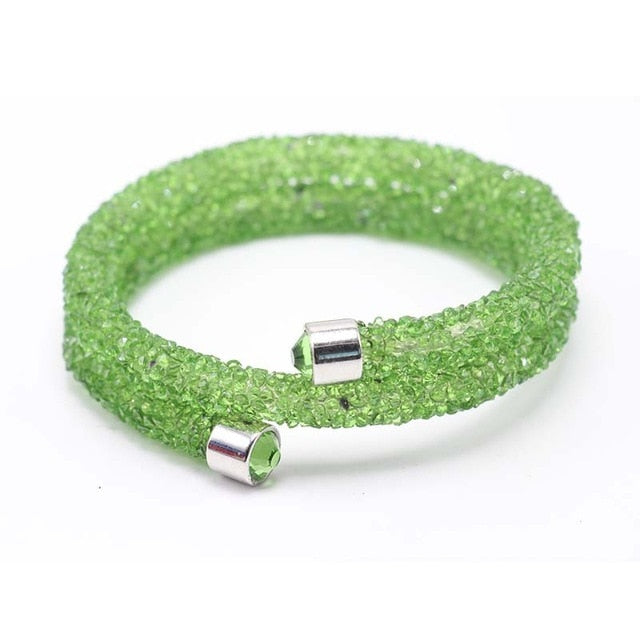 Single Circle Crystal  Rhinestones Cuff Multi-layer