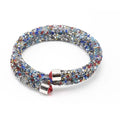 Single Circle Crystal  Rhinestones Cuff Multi-layer