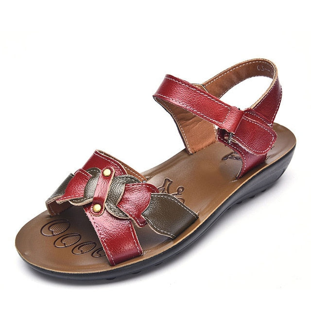 Casual Genuine Leather Sandals Platform Summer