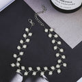 Statement Necklace Charm Simulated Pearl