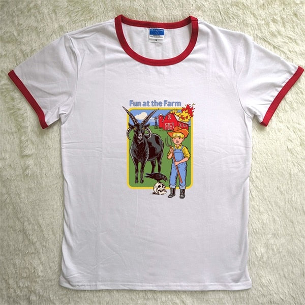 Let's Call The Exorcist Funny T Shirts Red