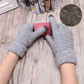 Warm Winter Knitted Full Finger Gloves Mittens