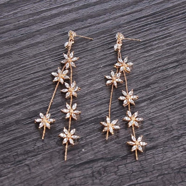 Crystal Gold Crown for Girls Wedding Hair