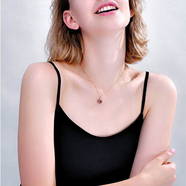 Projection Necklace For Memory Of LOVE Choker