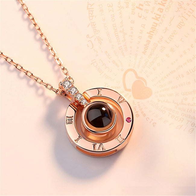 Projection Necklace For Memory Of LOVE Choker