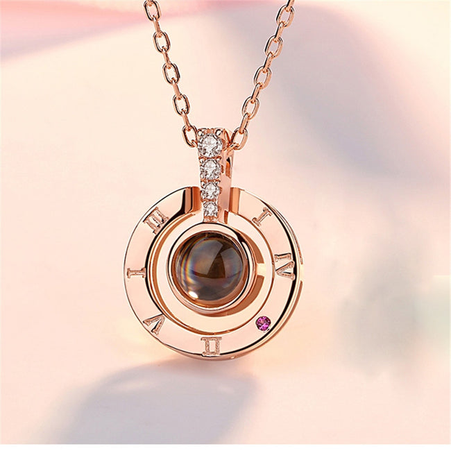 Projection Necklace For Memory Of LOVE Choker