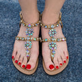 Shoes summer bohemia diamond sandals T-strap