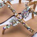 Shoes summer bohemia diamond sandals T-strap