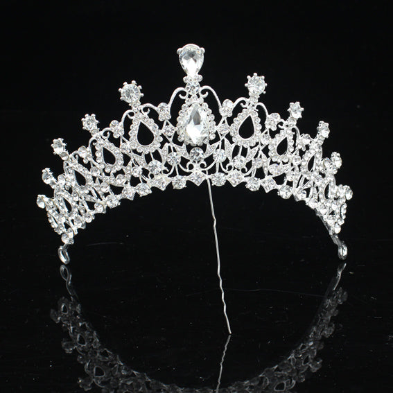 Gorgeous Silver Crystal Bridal Tiara Crown Bride