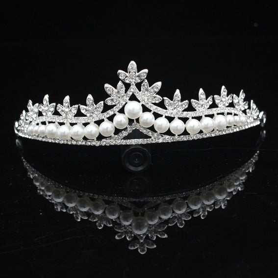 Gorgeous Silver Crystal Bridal Tiara Crown Bride
