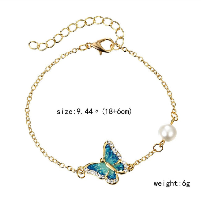 Fashion Link Bracelet with Oil Painted