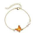 Fashion Link Bracelet with Oil Painted