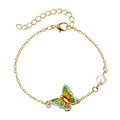 Fashion Link Bracelet with Oil Painted