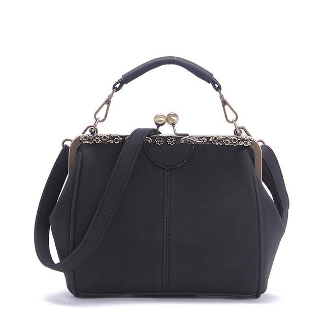Shoulder Bags Women Matte Pu Leather Clip Women