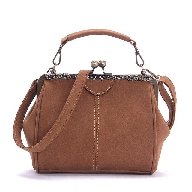 Shoulder Bags Women Matte Pu Leather Clip Women