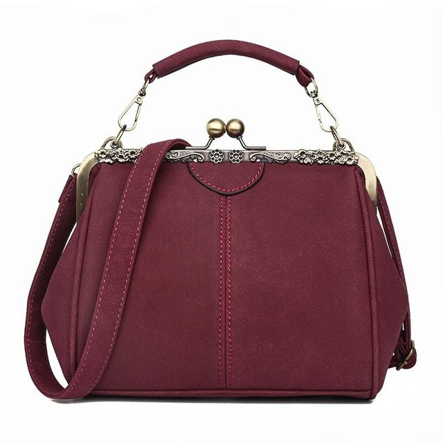 Shoulder Bags Women Matte Pu Leather Clip Women