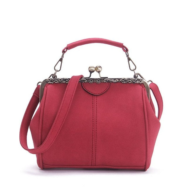 Shoulder Bags Women Matte Pu Leather Clip Women