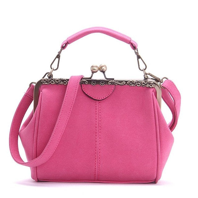 Shoulder Bags Women Matte Pu Leather Clip Women