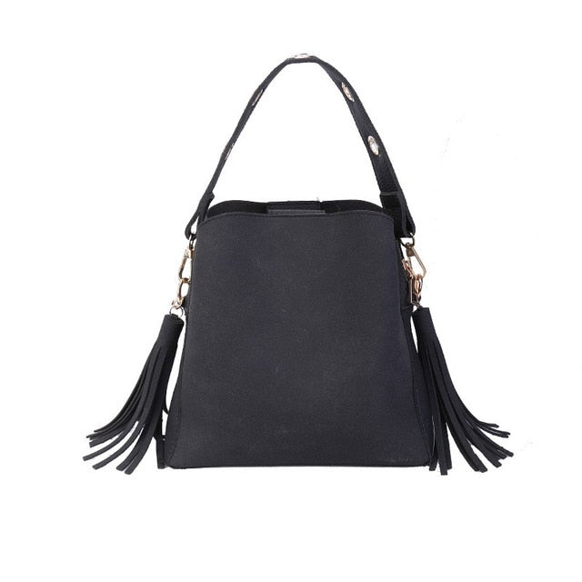 Tassel Shoulder Bags Handbags Women Scrub