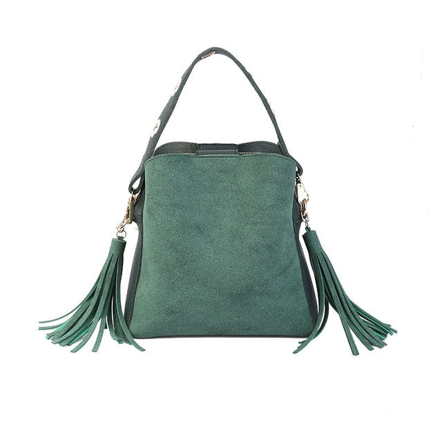 Tassel Shoulder Bags Handbags Women Scrub