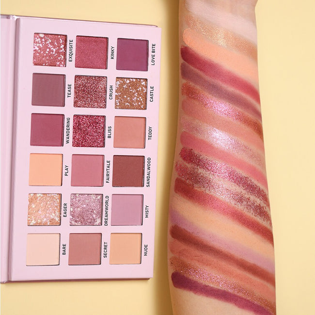 NUDE Eyeshadow Palette 18 Colors Glitter Shimmer