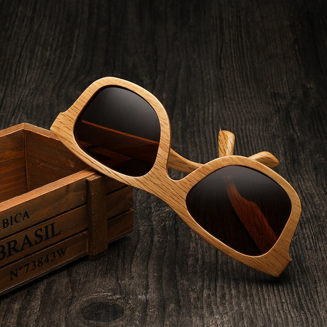 Wood Bamboo Sunglasses Polarized lens Retro