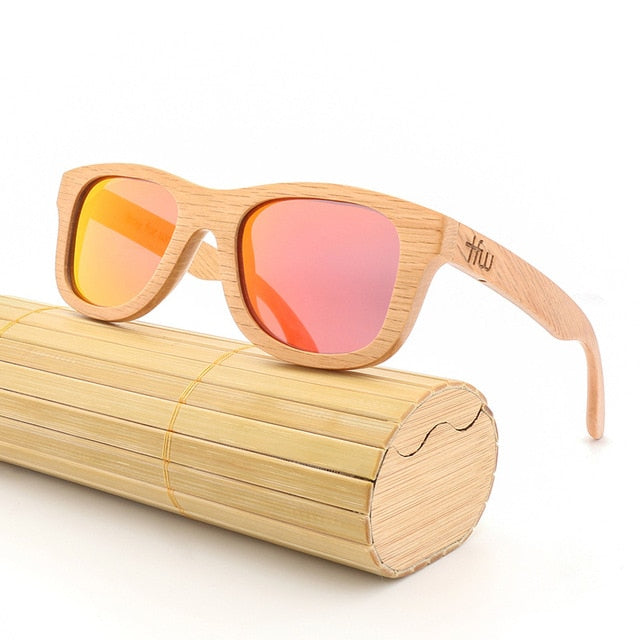 Wood Bamboo Sunglasses Polarized lens Retro