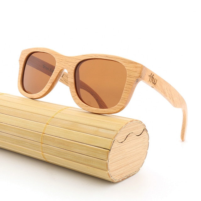 Wood Bamboo Sunglasses Polarized lens Retro