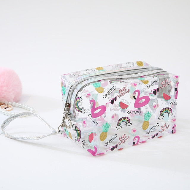 Cartoon Travel Portable Cosmetic Bag Women