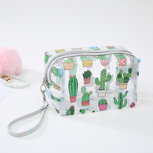 Cartoon Travel Portable Cosmetic Bag Women