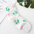 Pattern Art Socks Women Korean Animal Cactus