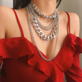 Necklace Collar Women Male Jewelry Multi Layer
