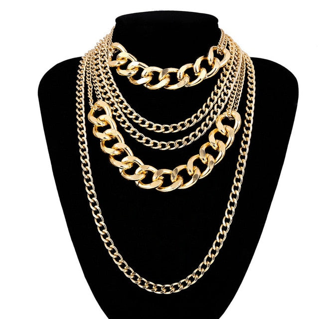 Necklace Collar Women Male Jewelry Multi Layer