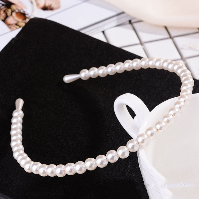 Fashion Luxury Big Pearl Headband Hair Band