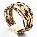 Leopard Leather Bracelets For Women