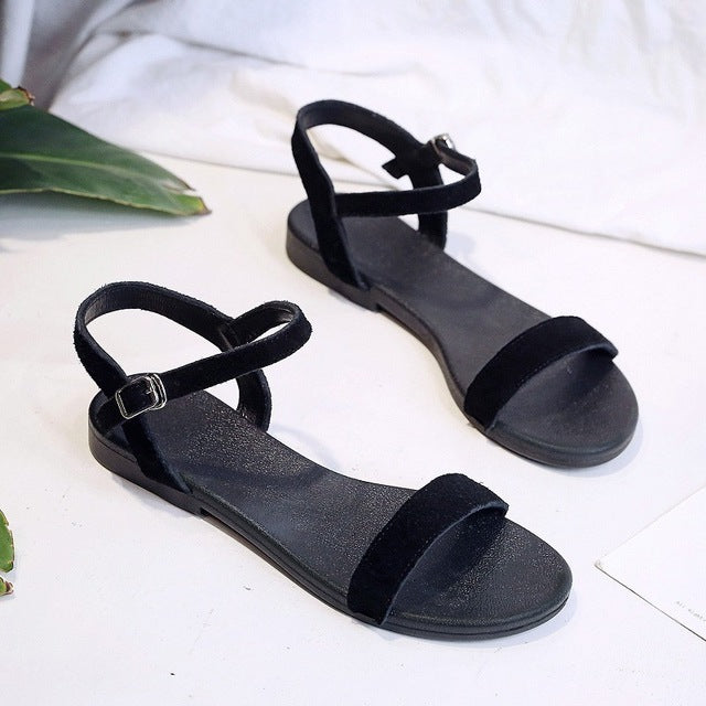 Women Flat Sandals Genuine Summer
