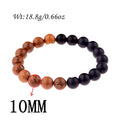 Natural Wood Beads Bracelets Men Black
