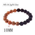 Natural Wood Beads Bracelets Men Black