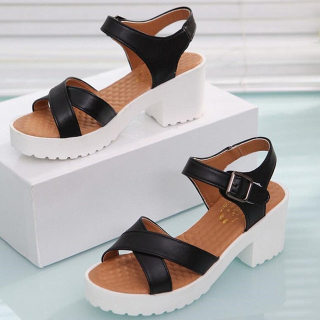 Open Sandals flat Shoes Roman Sandals Ladies