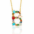 Multicolor fashion charm Gold 26 Alphabet pendant