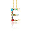 Multicolor fashion charm Gold 26 Alphabet pendant